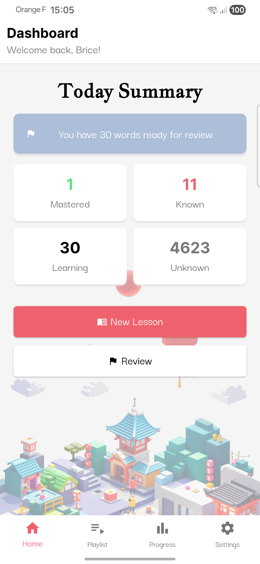 Memoka app dashboard